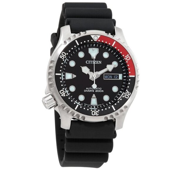 NWT Authentic Citizen Promaster Marine Automatic Black Dial Coke Bezel Men's Wat - Picture 1 of 4